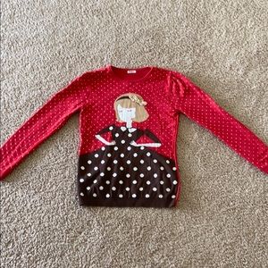 red sweater